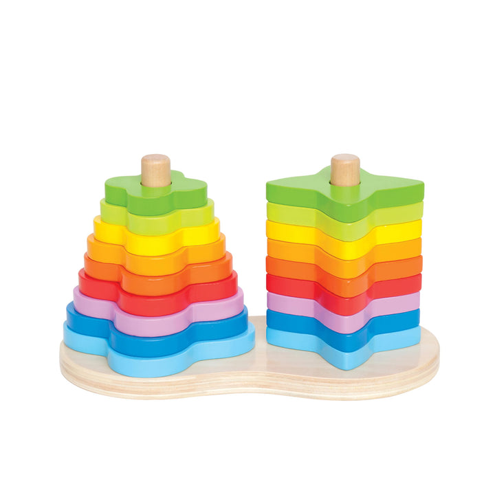 Hape E0406 - Regenbogen Steckspiel