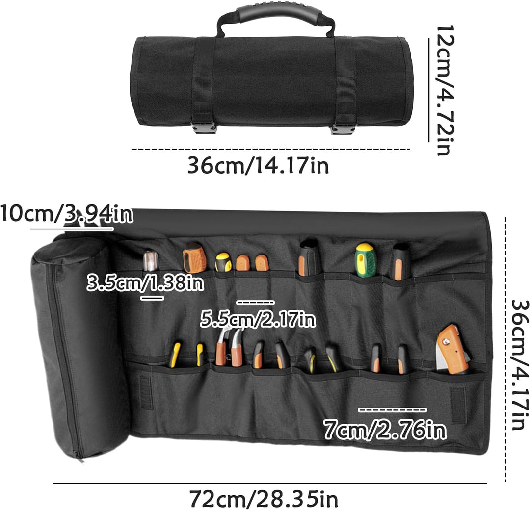 Roll -up -Symbollbag Organizer, Werkzeugrollenbeutel Organizer | Verdickte faltbare wasserbeständige