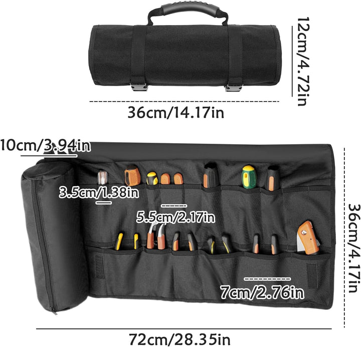 Roll -up -Symbollbag Organizer, Werkzeugrollenbeutel Organizer | Verdickte faltbare wasserbeständige
