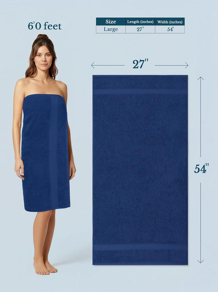 Utopia Towels - 4er-Pack Badetücher Set Premium 100% ringgesponnene Baumwolle 69 x 137 cm Handtücher
