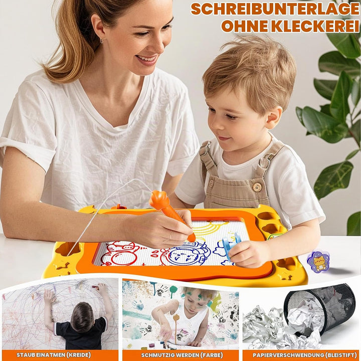 Grosses magnetisches Zeichenbrett Kleinkind Spielzeug für 3 4 5 6 Jahre alte Kinder Mädchen Jungen,
