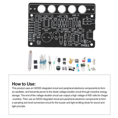 M4011 Demontiertes DIY Geigerzähler-Teile-Kit Modul Kernstrahlungsdetektor Röntgenstrahlen γ-Strahle