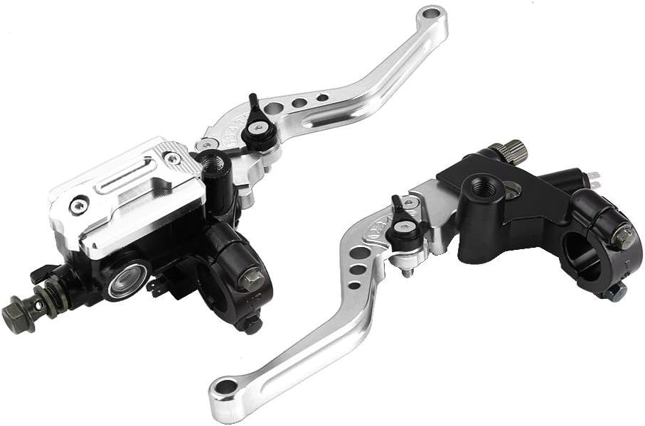 Keenso Motorrad Brems- und Kupplungshebel, 1 Paar Motorrad 7/8 Zoll Lenker Brems- und Kupplungshebel