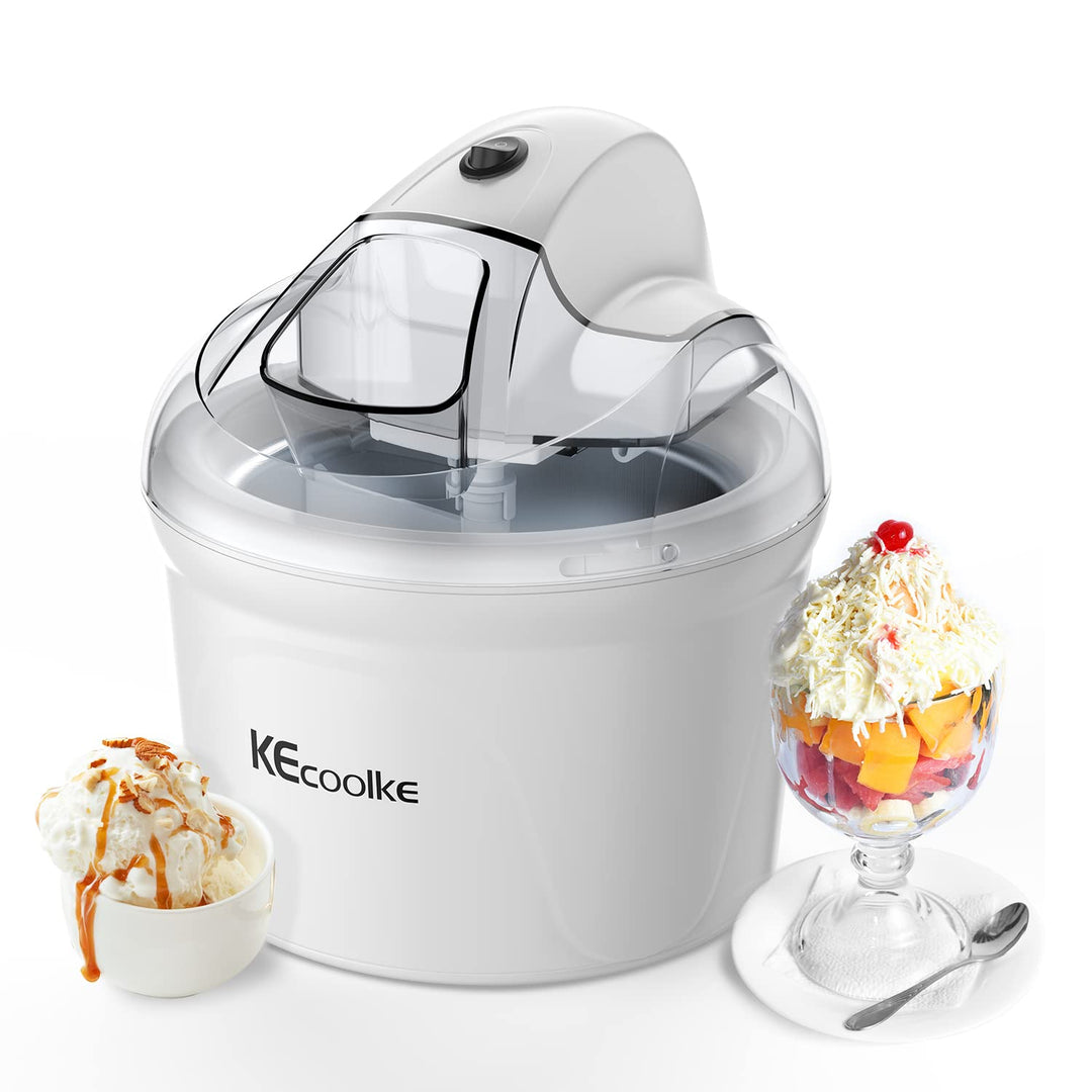 Speiseeisbereiter, Eismaschine, Elektrische Eismaschine Soft Serve Homemade KECOOLKE 1.5 L Frozen Yo