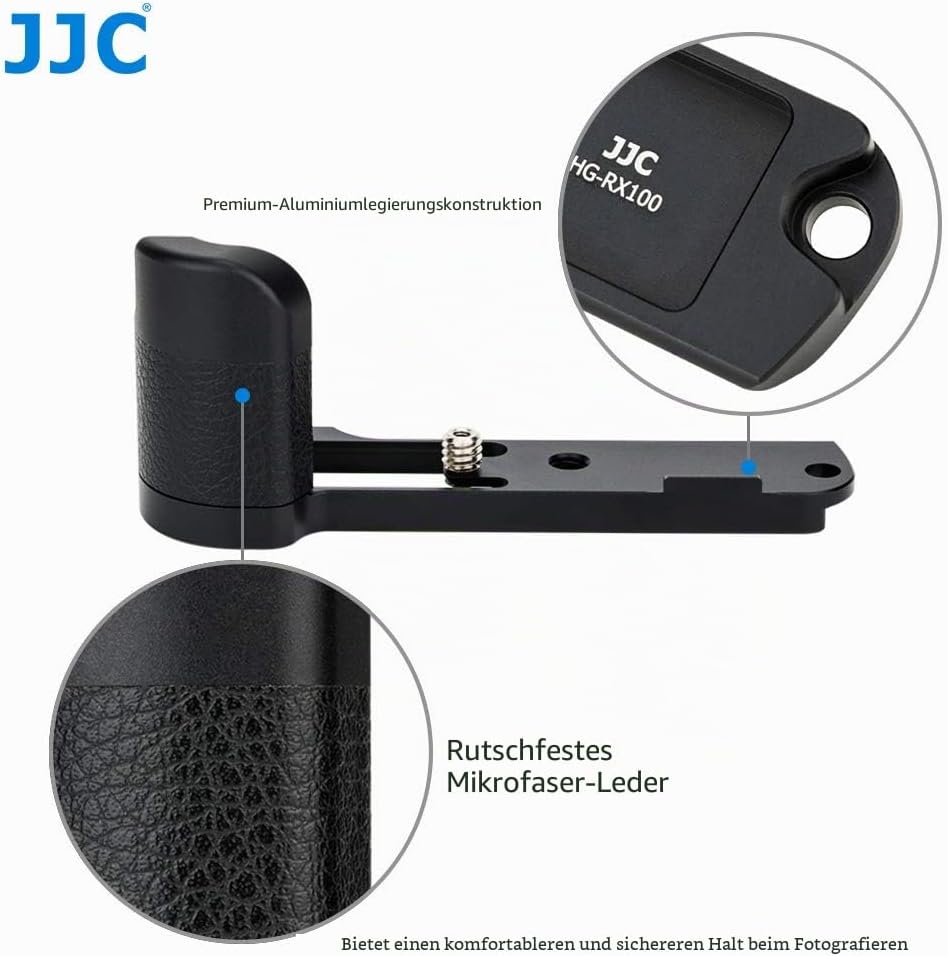 JJC Metall Kamera-Handgriff für Sony RX100VI/ RX100V/ RX100VA/ RX100IV/ RX100III/ RX100II/ RX100 Für