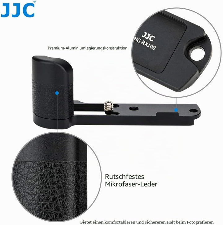 JJC Metall Kamera-Handgriff für Sony RX100VI/ RX100V/ RX100VA/ RX100IV/ RX100III/ RX100II/ RX100 Für