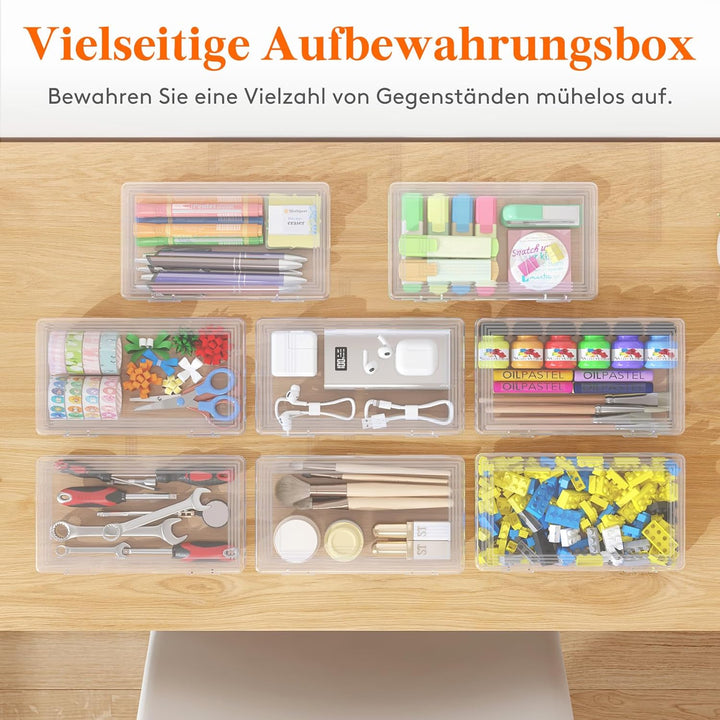 Lifewit Stiftebox mit Snap-Dicht Deckel, Hochwertiges Kunststoff Bürobedarf Organizer, Aufbewahrungs
