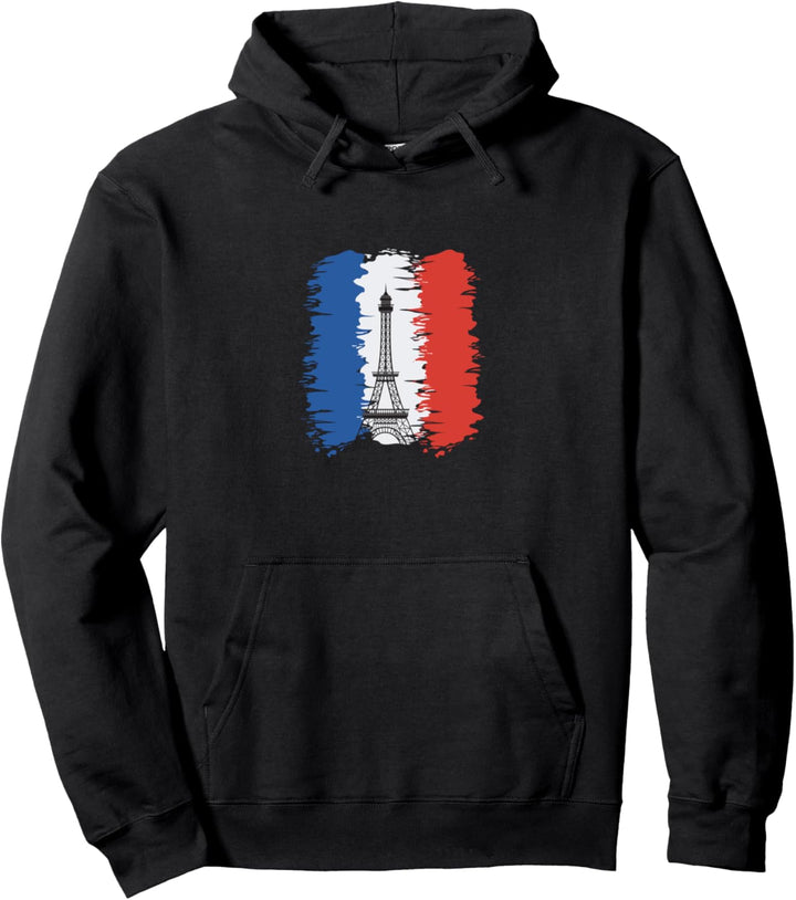 Paris Französische Flagge Pullover Hoodie