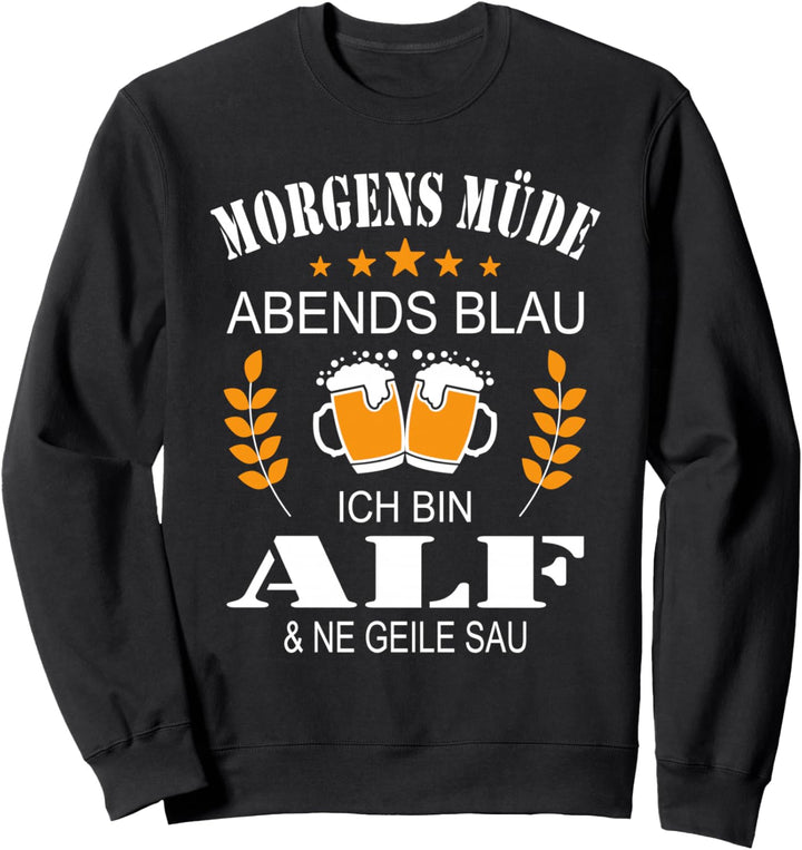 Alf Name Lustiger Spruch Geburtstag Vatertag Sweatshirt