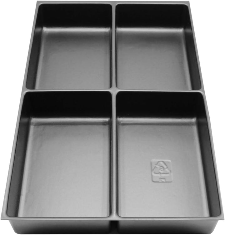Bisley MultiDrawer Schubladeneinsatz, 4 Fächer für A4 Schubladen Metall, 800 Kunststoff, 36.5 x 23.7