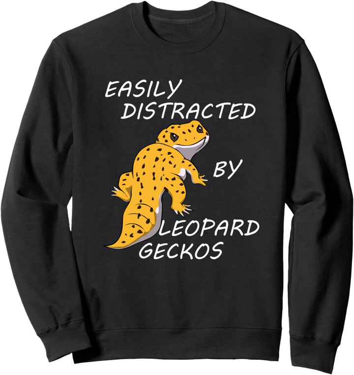Lustiger Spruch Leopard Gecko Reptil Eidechse Sweatshirt