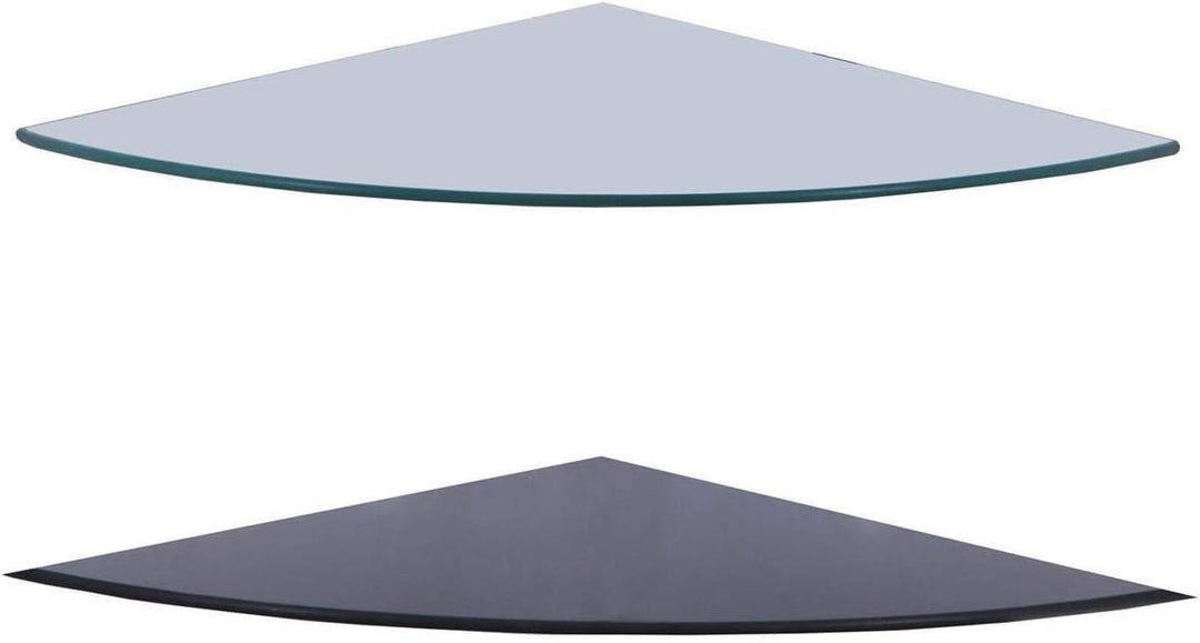 Glas-Bodenplatte Viertelkreis – Sicherheitsglas für Kaminofen, Ecktisch & Wohnbereich, Blumenecke We