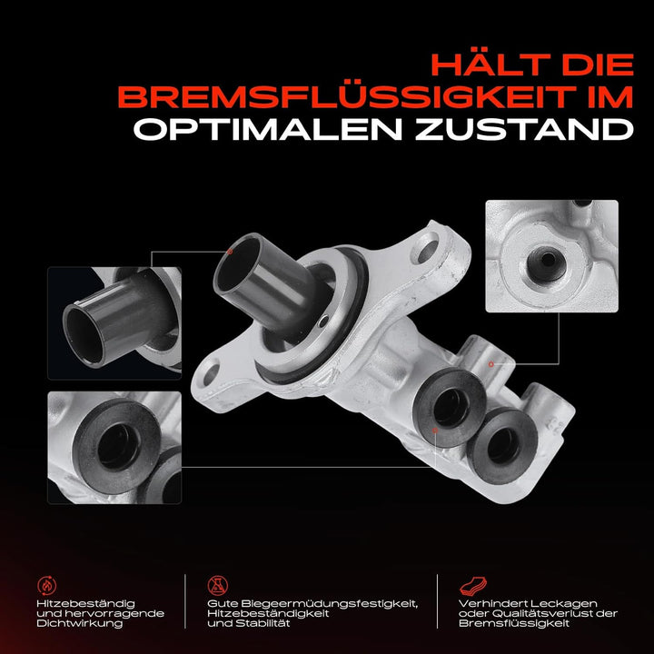 Frankberg Hauptbremszylinder Bremszylinder Kompatibel mit C3 Aircross II Van 2C 2R 1.2L-1.6L 2019-20