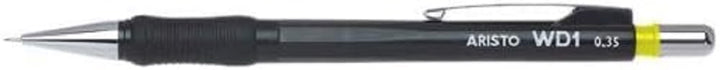Aristo AR85103 Druckbleistift WD1 0,35 mm (Ergonomisch gerillte Griffzone, gefederte Minenführung, H