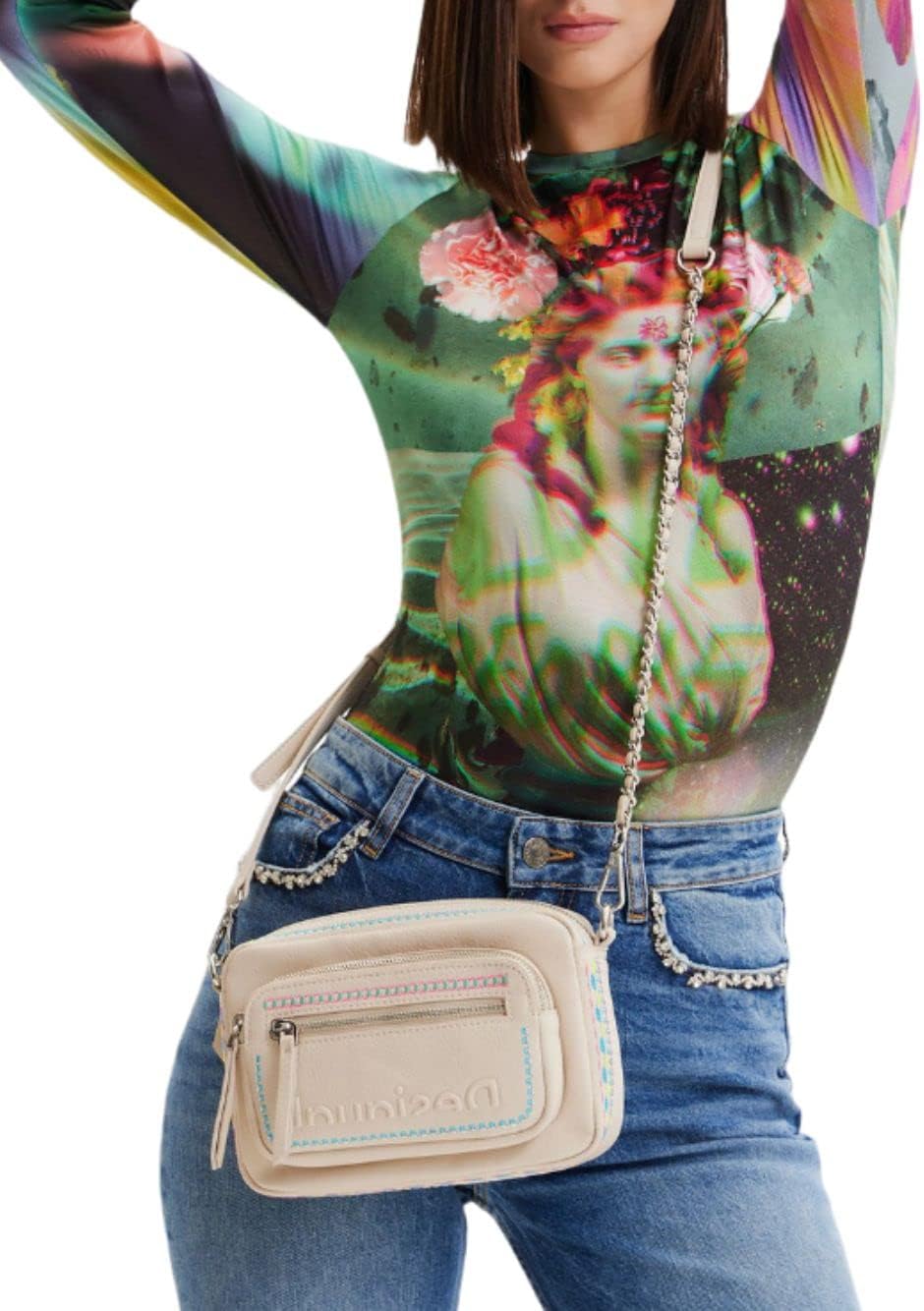 Desigual Damen Bag_Raven_Cambridge Mini 1001 RAW Weiss, Weiss