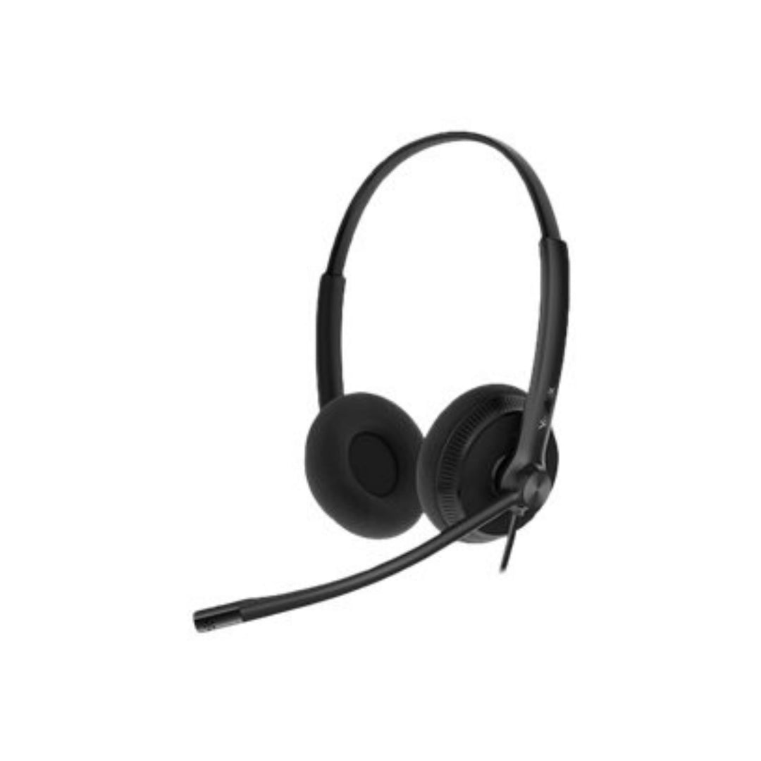 Yealink Headset YHS34 Lite Dual - Zwei Ohr Kopfhörer - mit RJ Anschlusskabel, YHS34 Lite Dual