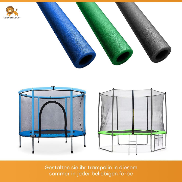 Trampolin Schaumstoff-Rohre 180 cm| Stangenschutz für Gartentrampolin universal | Schaumstoffabdecku