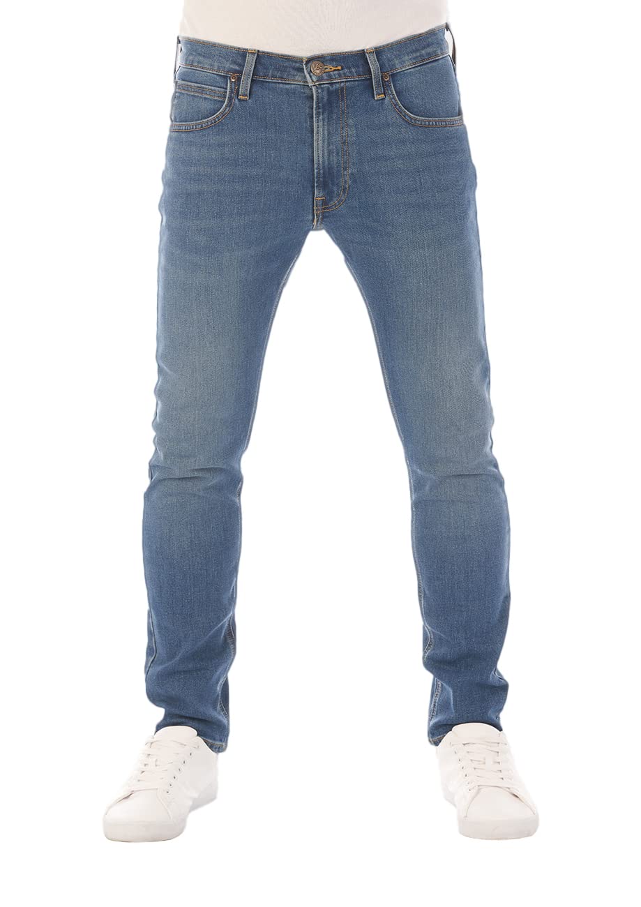 Lee Jeans Herren Stretch Slim Tapered Fit Luke Jeanshose Hose Denim Blau Schwarz Grau 30 31 32 33 34