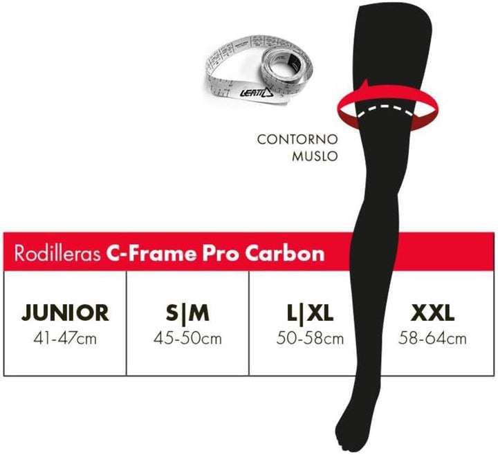 Leatt C- Frame PRO Carbon, Unisex Erwachsene, Unisex-Erwachsene L Schwarz, L Schwarz