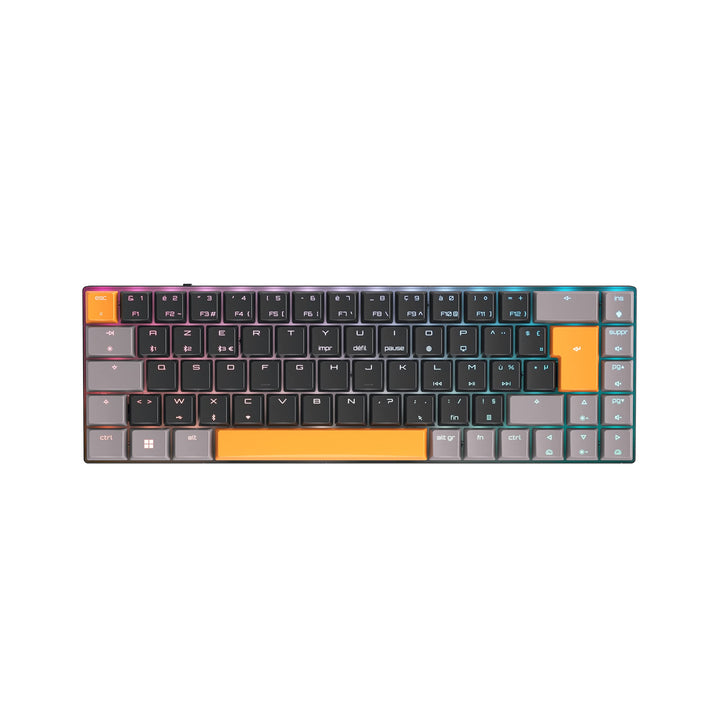 CHERRY MX-LP 2.1 Compact Wireless, kabellose kompakte Gaming-Tastatur mit 68 Tasten, Französisches L