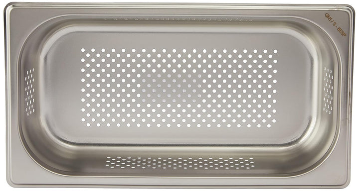 SARO GN-Behälter 1/3 perforiert – Edelstahl – Tiefe 65 mm – Inhalt 2,5 L – Für Dampfgarer & Warmhalt