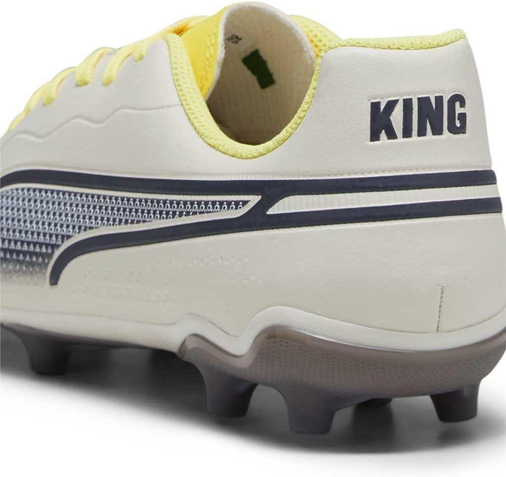 Puma Unisex Kinder King Match Fg/Ag Jr Fitnessschuhe 38.5 EU Alpine Snow Asphalt Yellow Blaze, 38.5