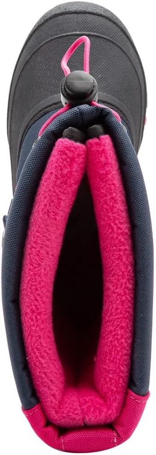 KangaROOS Unisex Kinder Kanga-Bean Ii Schneestiefel 34 EU Blau Dark Navy Daisy Pink 4204, 34 EU Blau