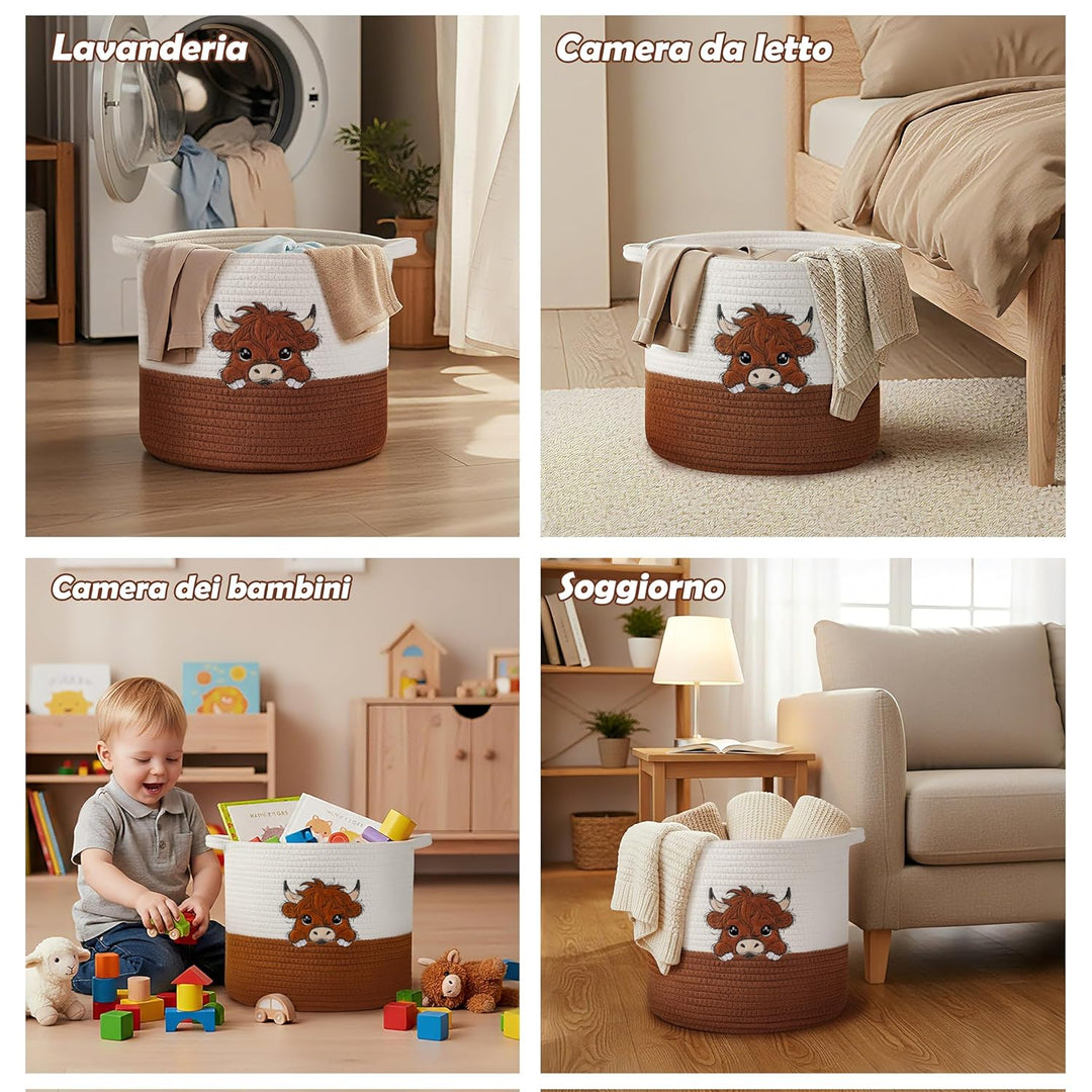 Aufbewahrungskorb Kinderzimmer Spielzeug Aufbewahrung Baby Körbe Deko korb, Aufbewahrungskorb für Ba