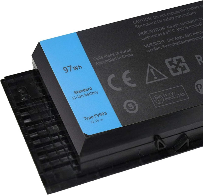 FV993 KJ321 FJJ4W R7PND PG6RC RY6WH Laptop Batterie Ersatz für Dell Precision M4600 M4700 M4800 M660