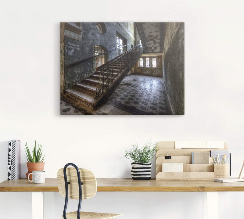 ARTland Leinwandbilder Wandbild Bild auf Leinwand 40x30 cm Wanddeko Lost Places Ruinen Architektur G