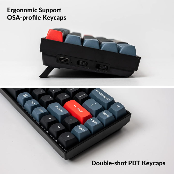 Keychron K6 Pro Drahtlose mechanische Tastatur QMK/VIA Programmierbare Makros, Hot-Swap-fähige Keych