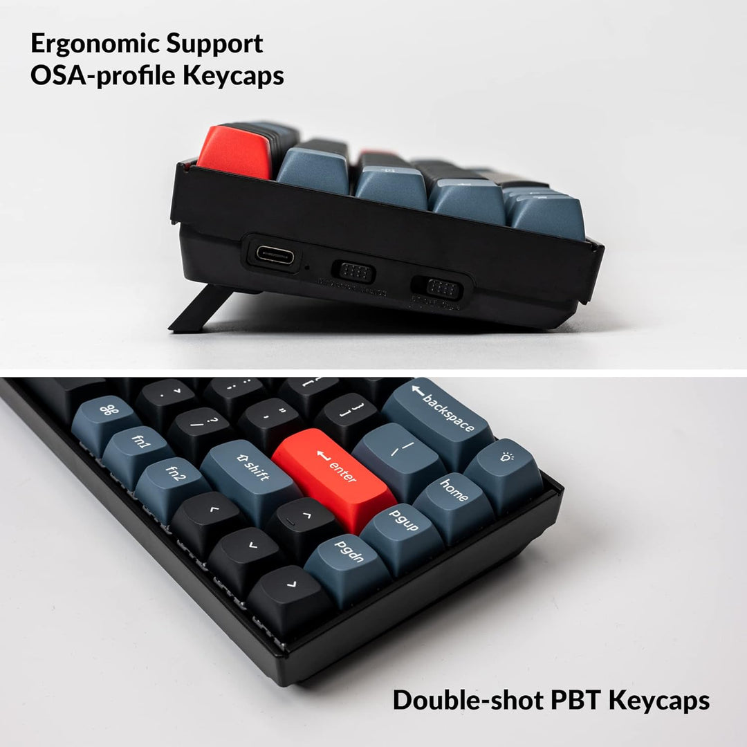 Keychron K6 Pro QMK/VIA Kabellose, mechanische Tastatur, US ANSI-Layout Hot-Swap-fähige Keychron K P