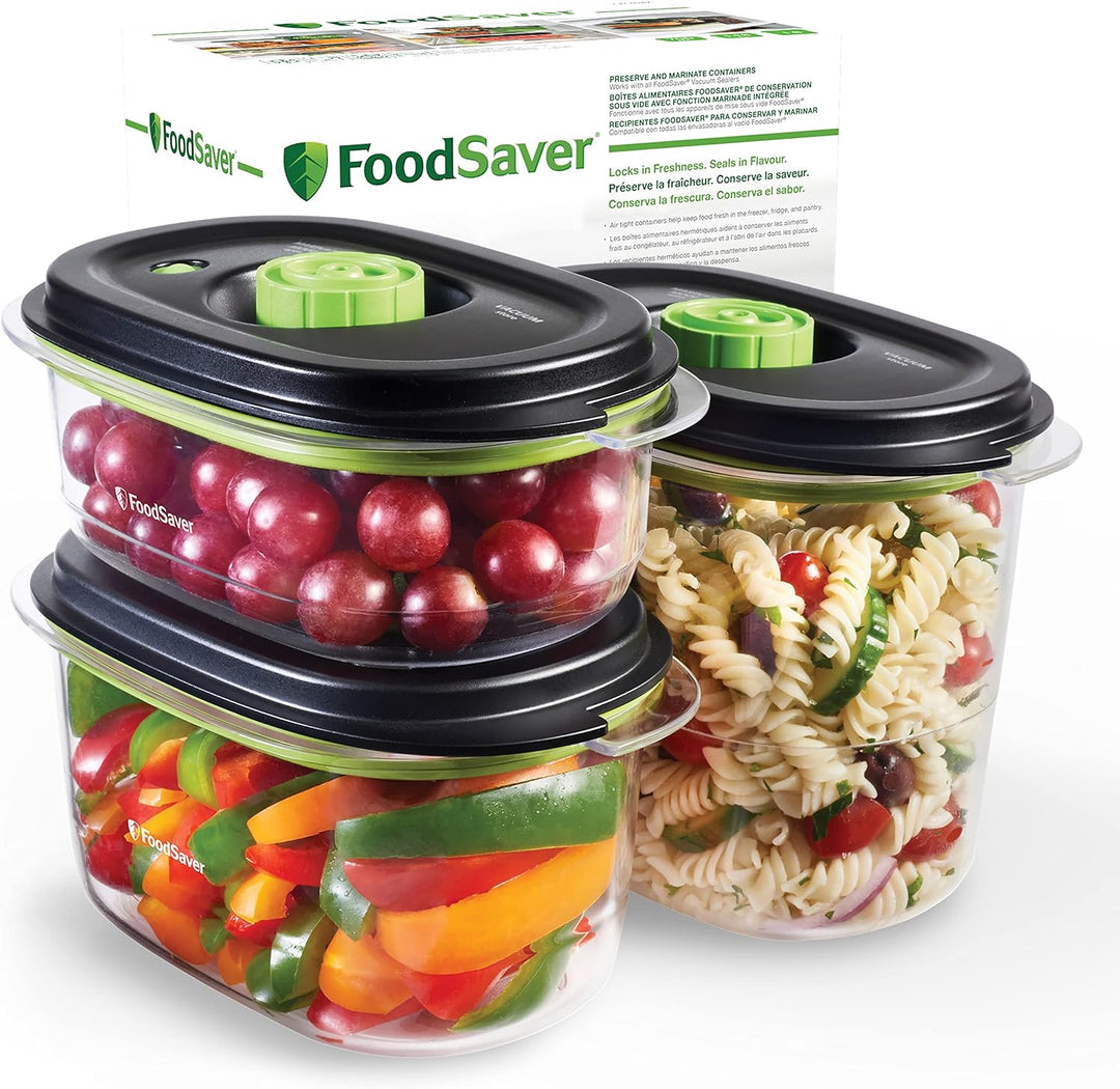 FoodSaver Lebensmittelboxen Aufbewahrung und Marinierung | 700 ml &amp;, wiederverwendbare Vakuumbeutel