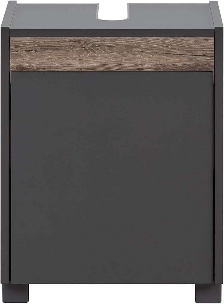 Schildmeyer Waschbeckenunterschrank 148462 Cosmo, 42 x 54,5 x 33 cm (BxHxT), anthrazit Schmal Anthra
