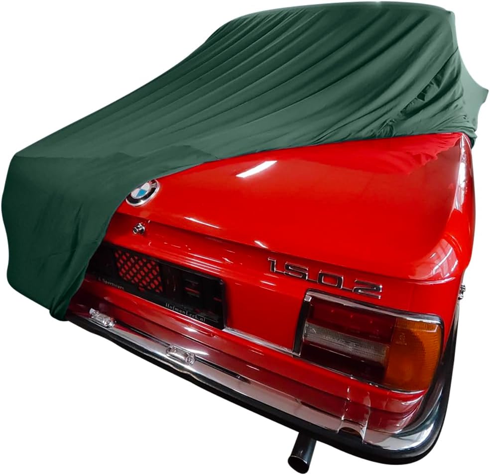Indoor Autoabdeckung kompatibel mit BMW 1502 SUPER Soft Stretch