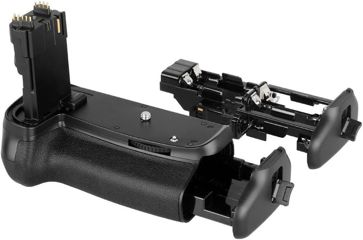 ayex Batteriegriff Kompatibel mit Canon EOS 70D 80D 90D + 2X LP-E6N Akku + USB Dual Ladegerät Akkugr