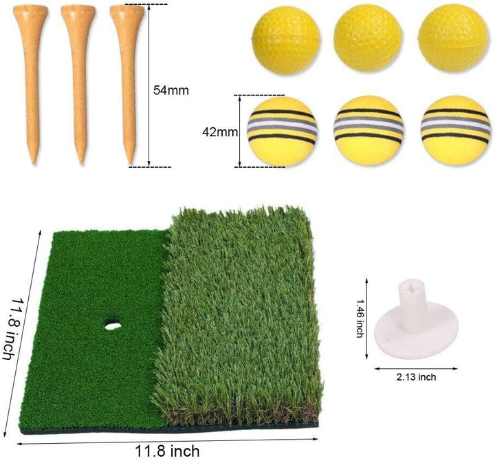 Golf-schlagmatte, Kunstrasen, Dual-oberflächen-Rasen-golfmatte, Tragbare Golf-schlagmatte Für Das Üb