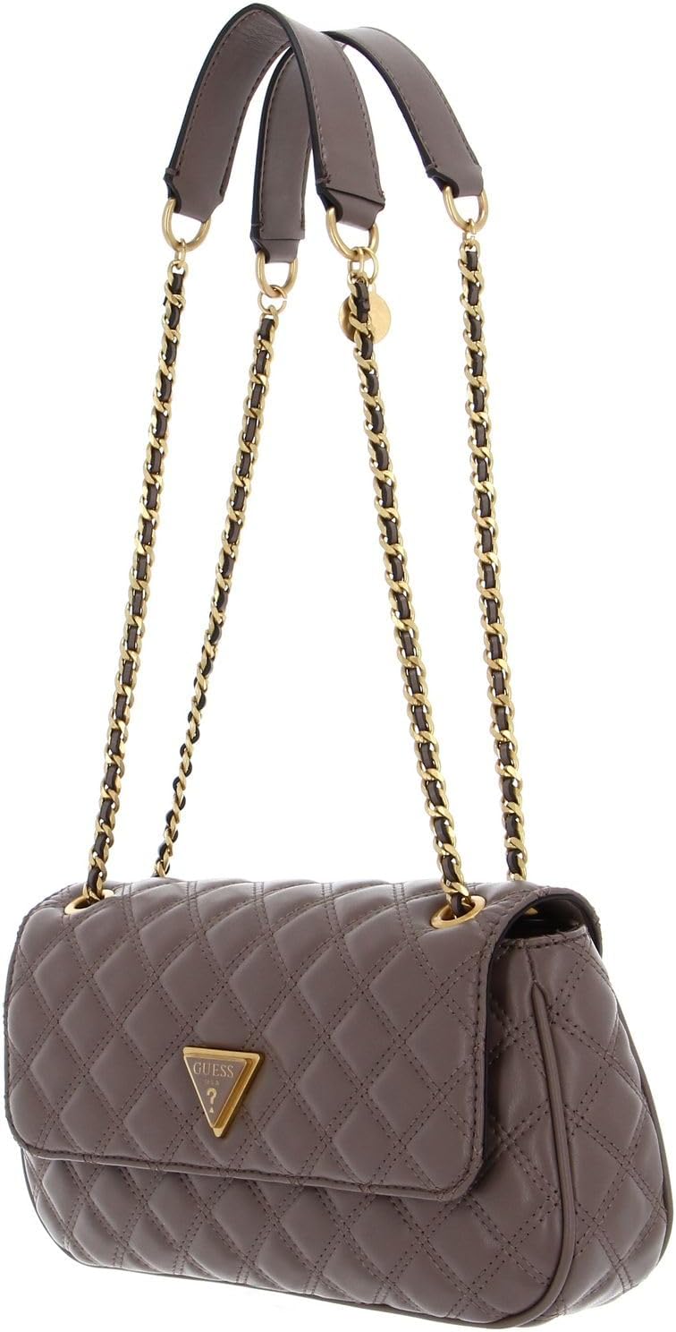 GUESS Damen Giully Convertible Crossbody, Flap T.U Dark Taupe, T.U Dark Taupe