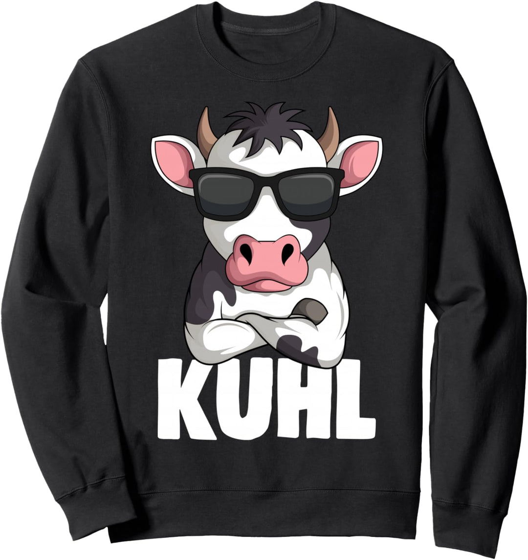 Kuh Kuhl Landwirt Kühe Bauer Kinder Jungen Mädchen Sweatshirt
