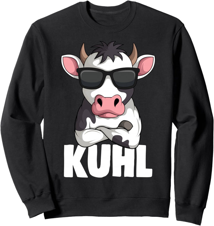 Kuh Kuhl Landwirt Kühe Bauer Kinder Jungen Mädchen Sweatshirt