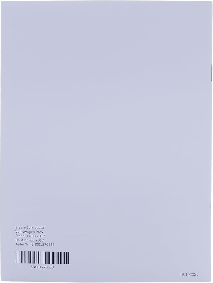 Volkswagen Original VW Serviceplan Serviceheft Scheckheft für PKW