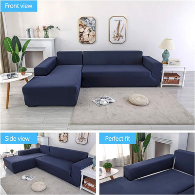 PETCUTE Sofabezüge Stretch Sofaschutz elastisch L-Form Sofa bezug ecksofa Sofabezug Sofaüberwürfe fü