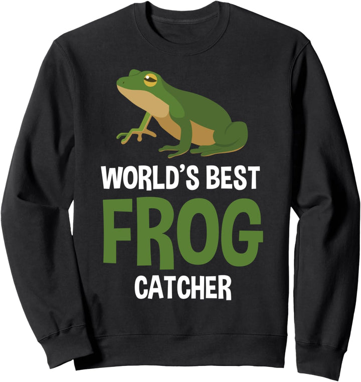 Weltbester Froschfänger Kinder Jungs Mädchen Frosch Sweatshirt