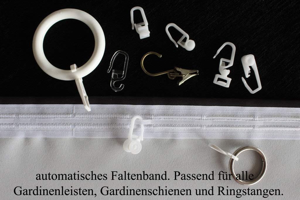EASYHomefashion Vorhang Verdunkelungsvorhang Verdunkelungs Vorhänge Dekoschal Gardine Blickdicht Bla