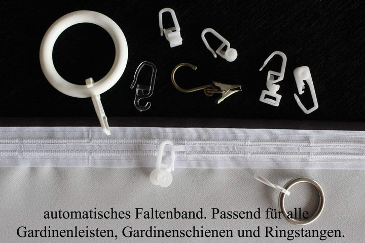 EASYHomefashion Vorhang Verdunkelungsvorhang Verdunkelungs Vorhänge Dekoschal Gardine Blickdicht Bla