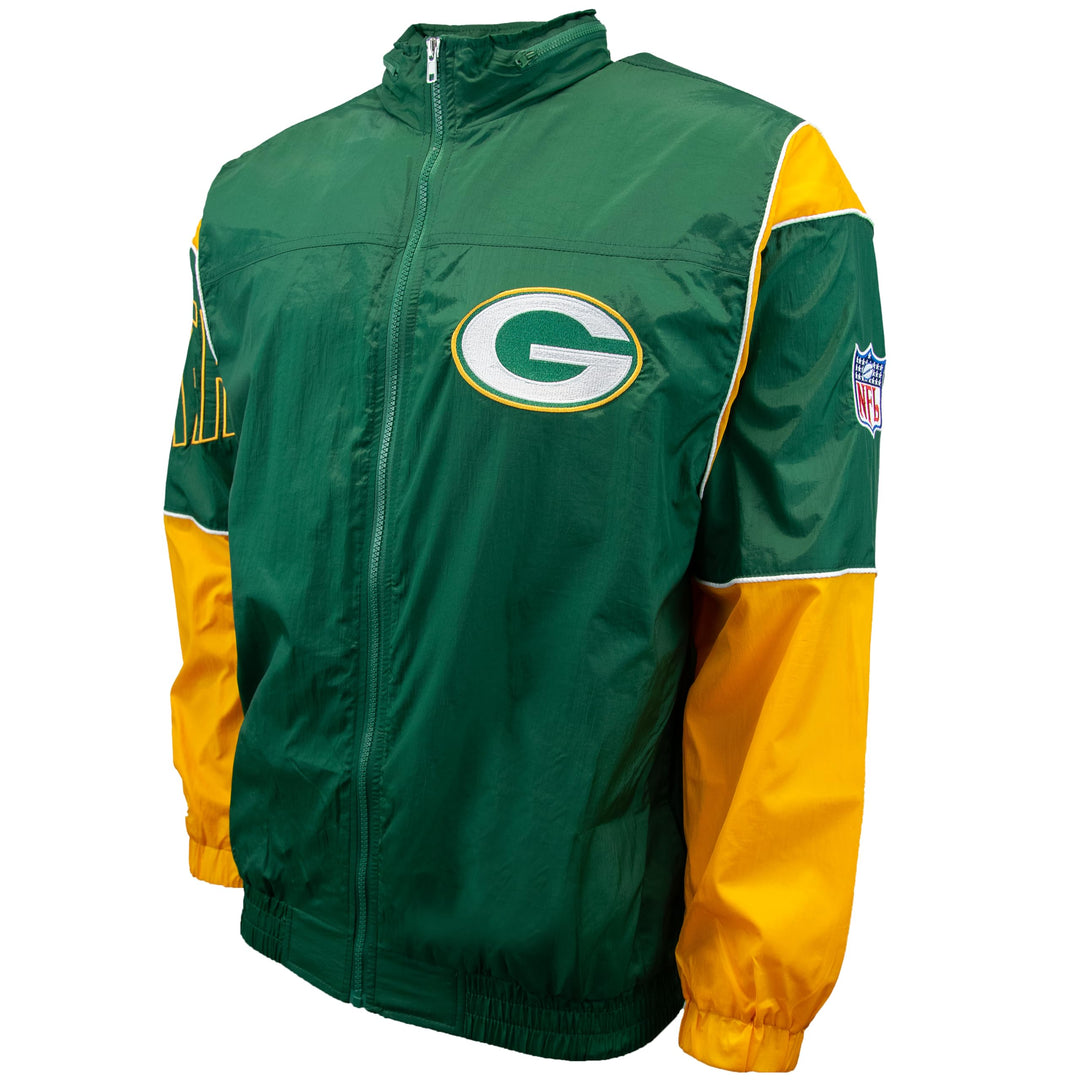Mitchell &amp; Ness NFL Authentic Sideline Jacke L Green Bay Packers, Dunkelgrün, L Green Bay Packers, D