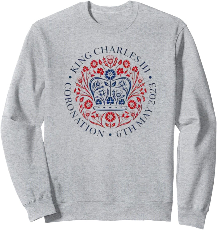 King Charles III Royal Coronation Logo 6. Mai 2023 Andenken Sweatshirt