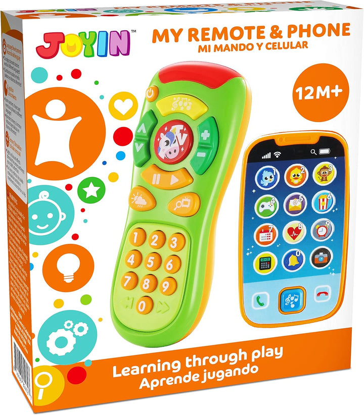 JOYIN Baby-Spielzeug Telefon, Fernbedienung und Smartphone mit Musik, Spass Lernen musikalisches Spi