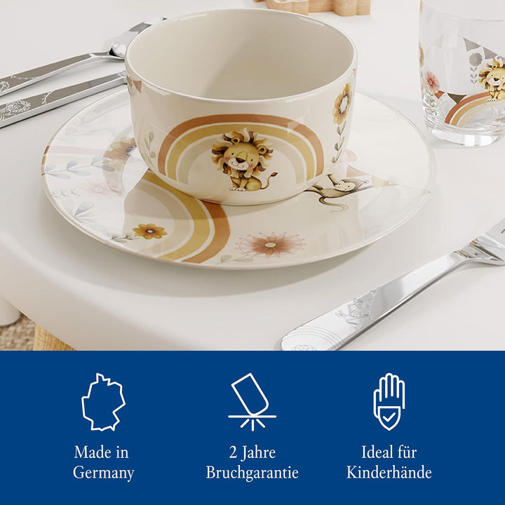 Villeroy & Boch – Boho kids Roar like a lion Kindergeschirr Set 7tlg., Kindergeschirr Porzellan und