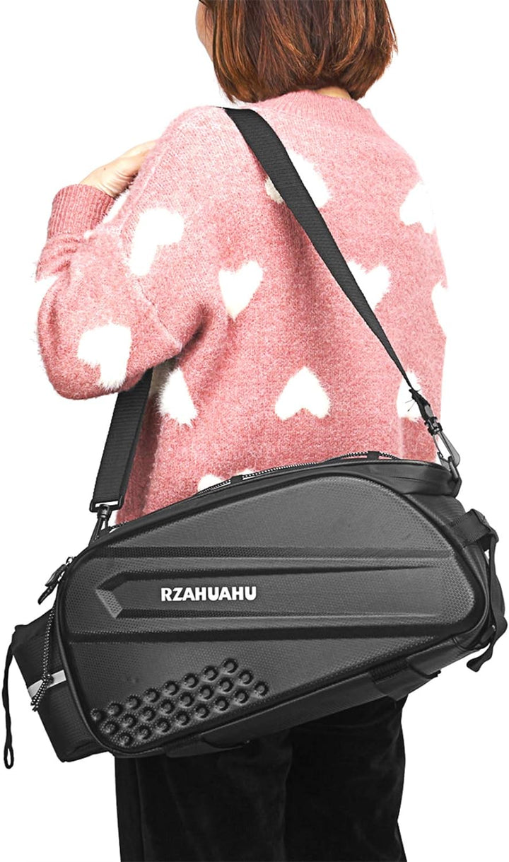 Lixada Fahrrad Gepäckträgertasche 10L Multifunktion Wasserfeste Fahrrad Rücksitz Kofferraumtasche Fa